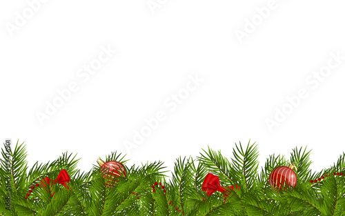 christmas tree branches background
