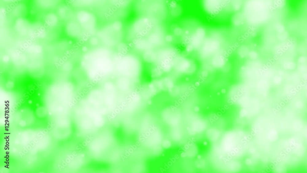 Abstract green loop background with lights 