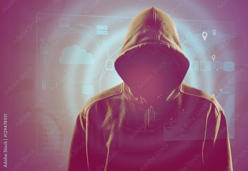 Hooded gangster. StockFoto Adobe Stock