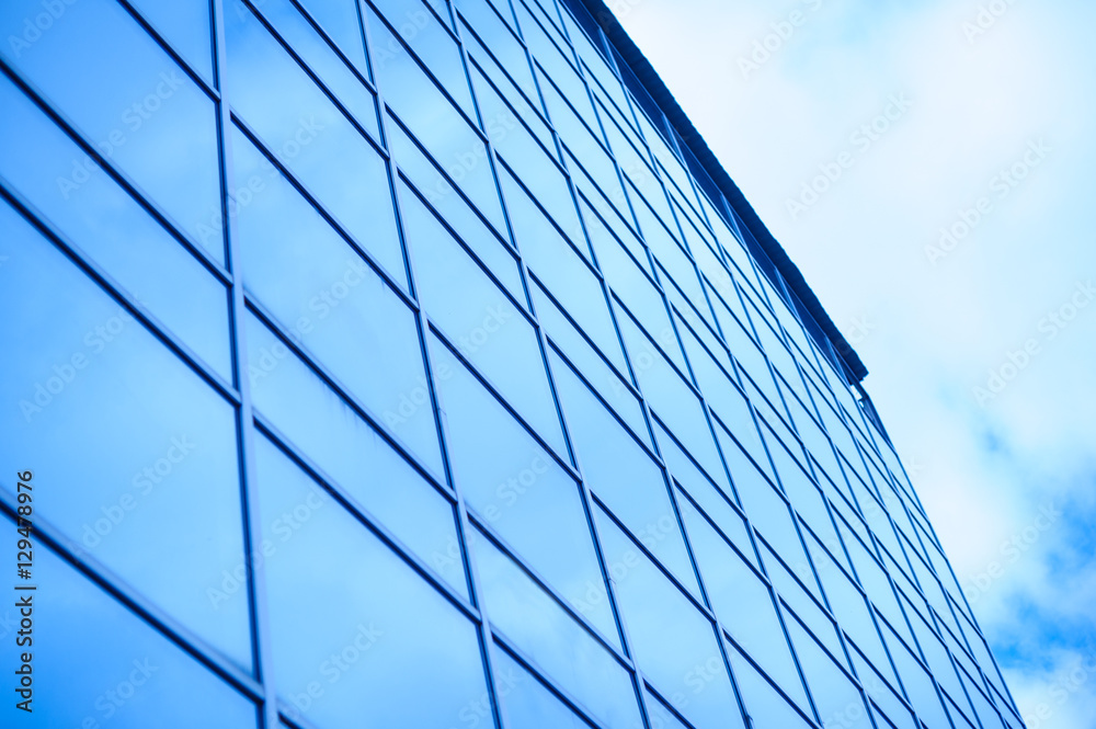 glass office building on a background of the sky glass office building on a background of the sky