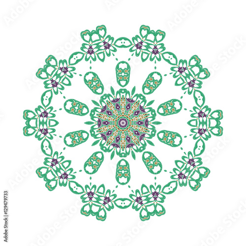 Vector Flower Mandala. Vintage decorative elements. Round mandala. Oriental pattern mandala, vector illustration. Islam, Arabic, Indian, turkish, pakistan, chinese, Oriental pattern, ottoman
