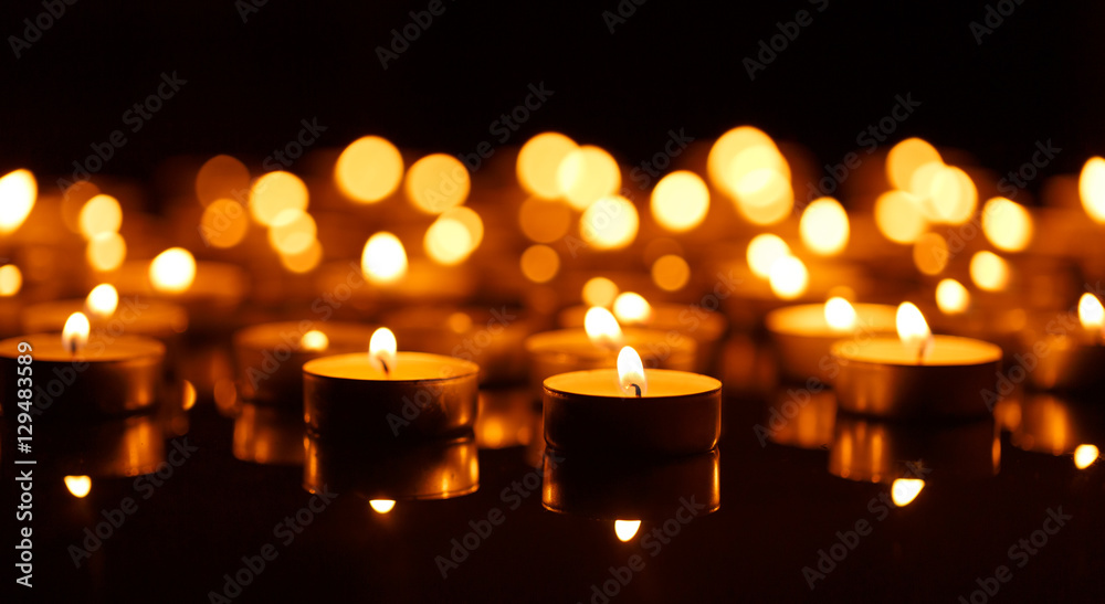 Burning candles with shallow depth of field Burning candles with shallow depth of field