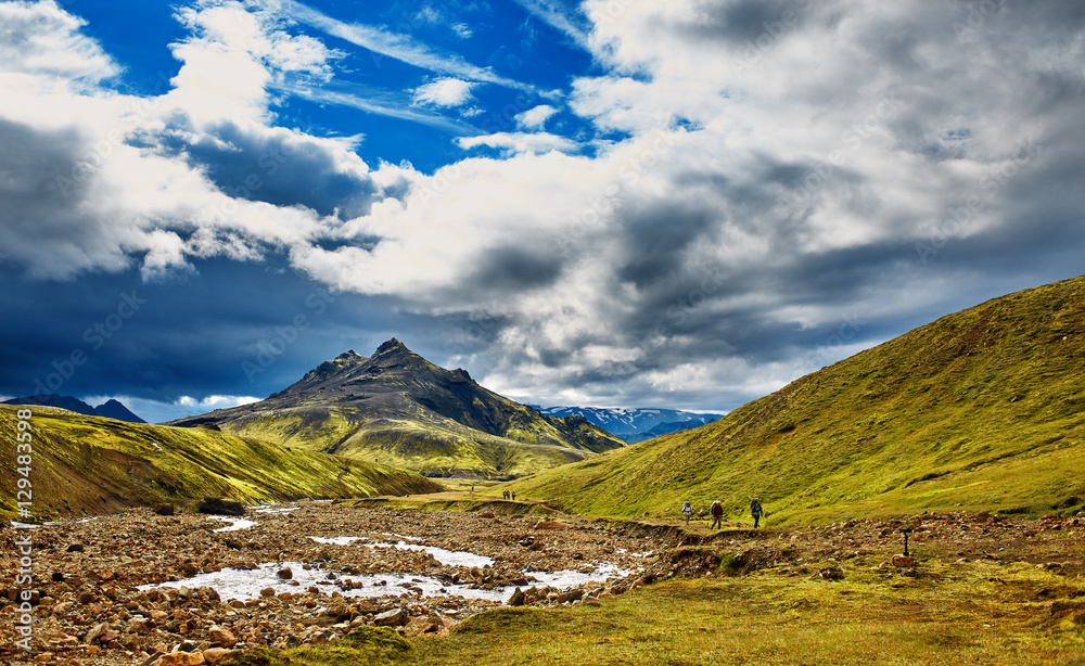 trekking in Iceland
