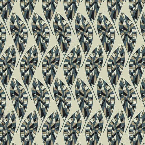  pattern tree-leaf-feather-mosaic
