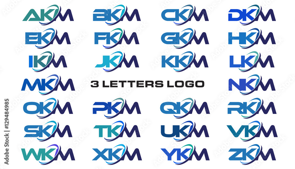 3 letters modern generic swoosh logo AKM, BKM, CKM, DKM, EKM, FKM, GKM, HKM, IKM, JKM, KKM, LKM, MKM, NKM, OKM, PKM, QKM, RKM, SKM, TKM, UKM, VKM, WKM, XKM, YKM, ZKM