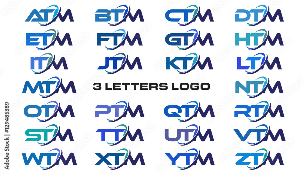 3 letters modern generic swoosh logo ATM, BTM, CTM, DTM, ETM, FTM, GTM, HTM, ITM, JTM, KTM, LTM, MTM, NTM, OTM, PTM, QTM, RTM, STM, TTM, UTM, VTM, WTM, XTM, YTM, ZTM 3 letters modern generic swoosh logo ATM, BTM, CTM, DTM, ETM, FTM, GTM, HTM, ITM, JTM, KTM, LTM, MTM, NTM, OTM, PTM, QTM, RTM, STM, TTM, UTM, VTM, WTM, XTM, YTM, ZTM