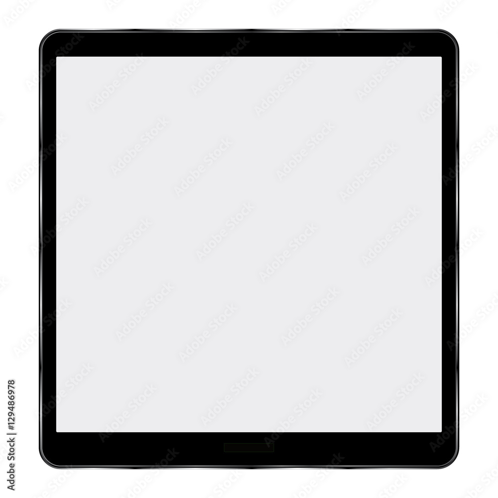 Black abstract tablet computer (tablet pc) on white background Black abstract tablet computer (tablet pc) on white background