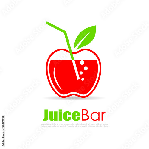 Juice bar vector logo