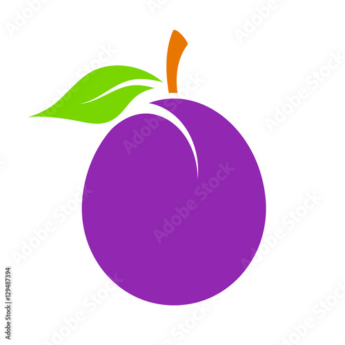 Plum vector icon