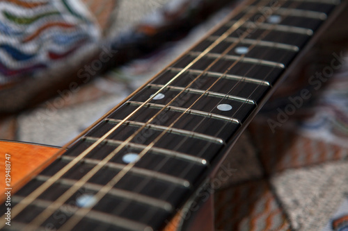 acoustic guitar fingerboard photo