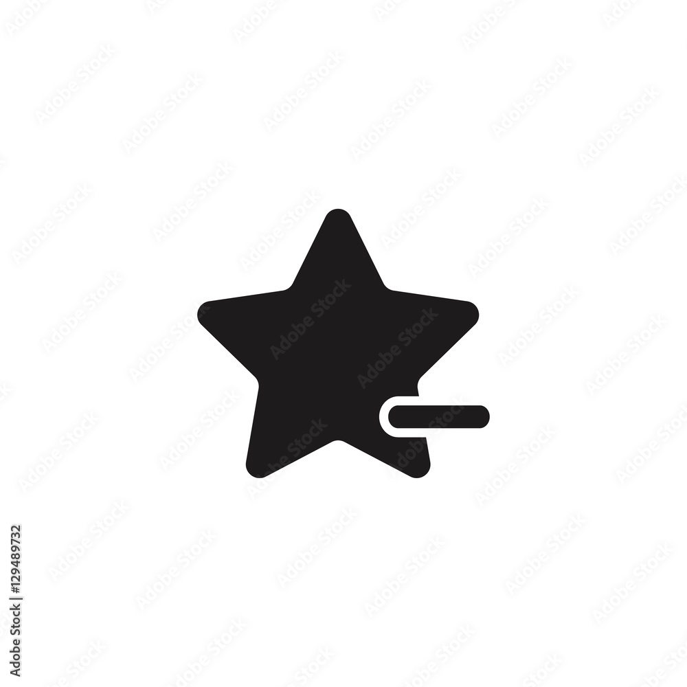 delete from favorites icon vector delete from favorites icon vector