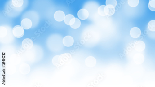 dreamy soft bokeh effect background in shades of blue and white