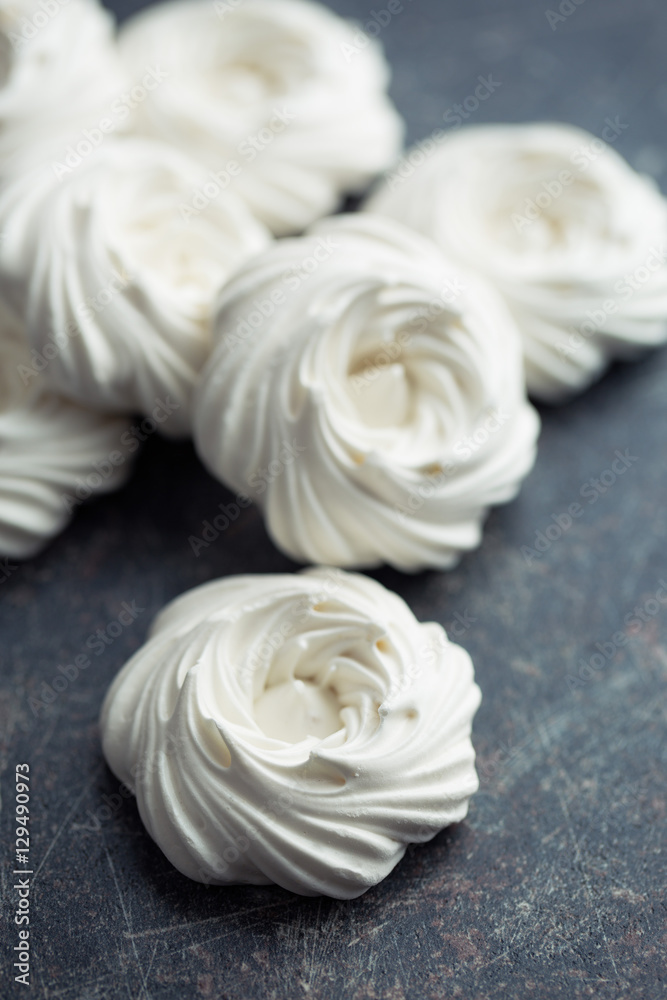 Sweet white meringue.