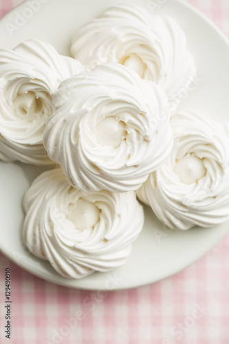 Sweet white meringue.