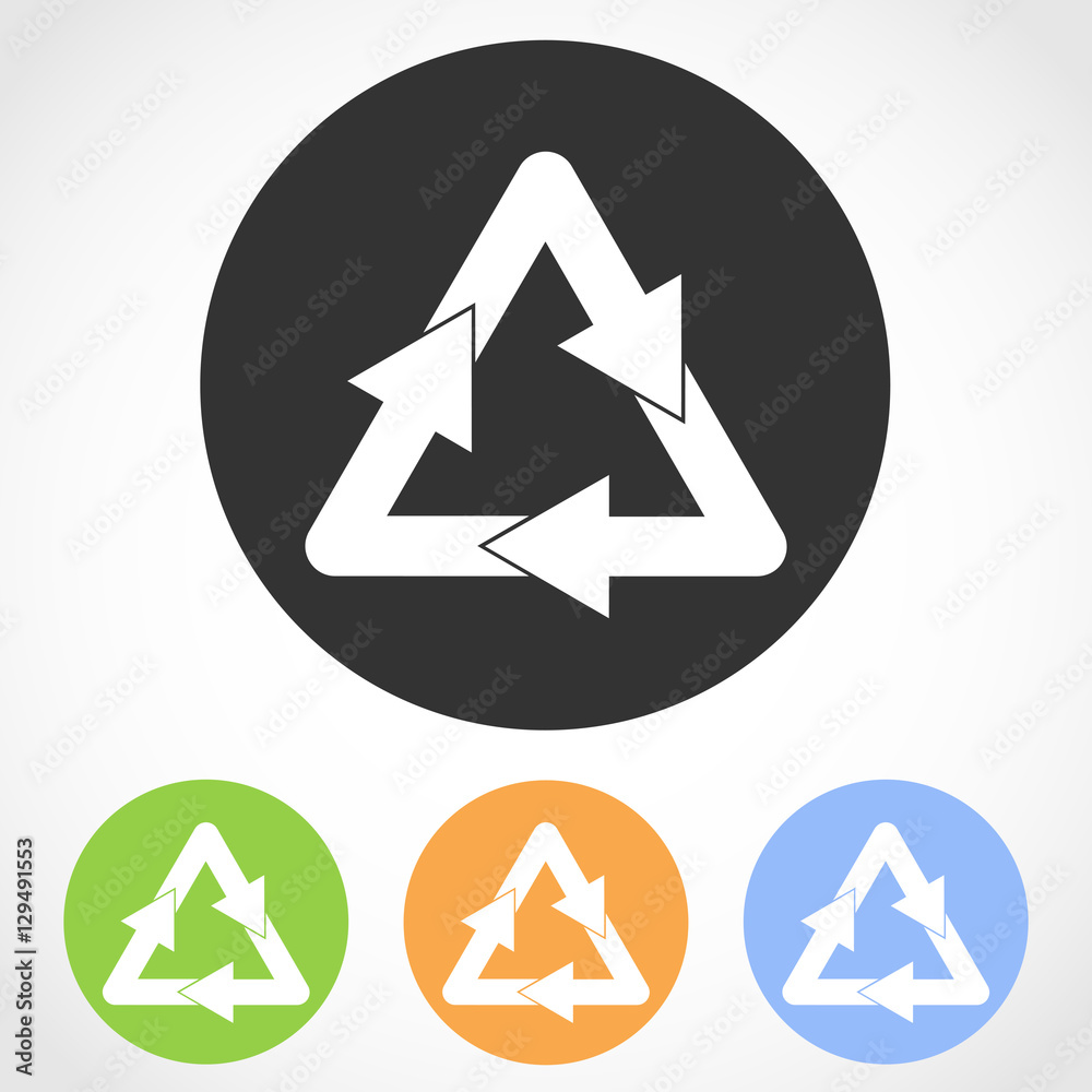 Recycling icons. Vector illustration. Recycling icons. Vector illustration.