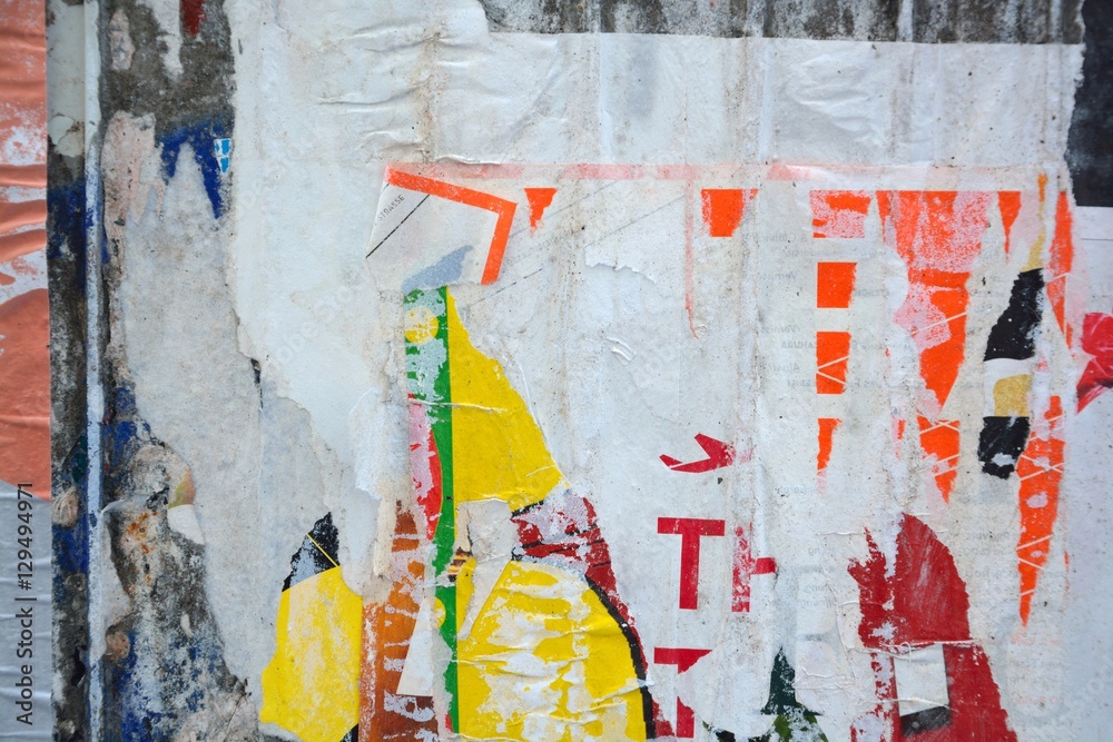 Fototapeta premium Torn posters