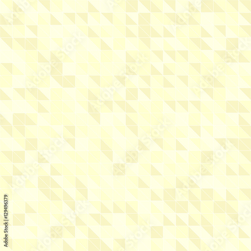 Yellow triangle pattern. Seamless vector