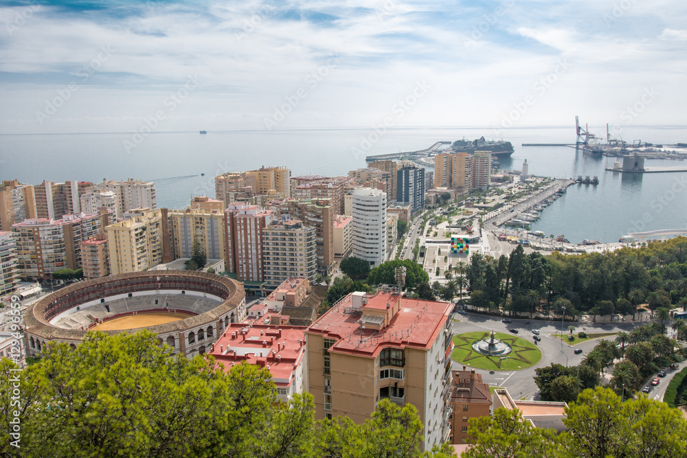 Fototapeta premium Panorámica Málaga