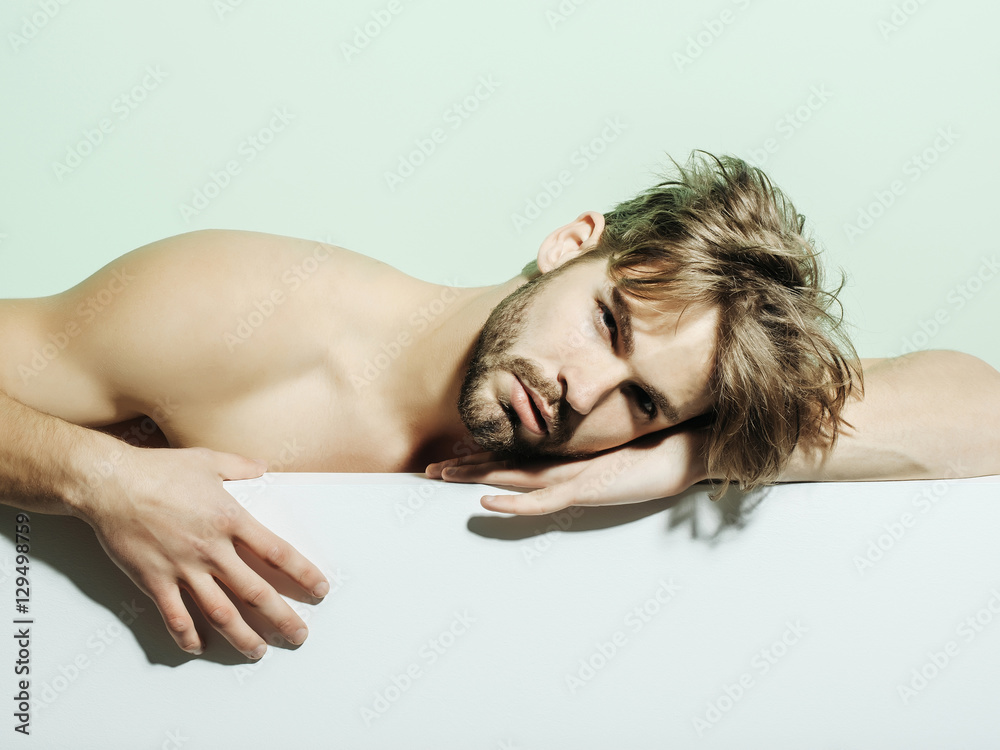 Fototapeta premium Handsome muscular sexy man
