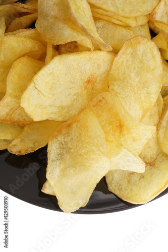 Chinese food. Potato chips photo
