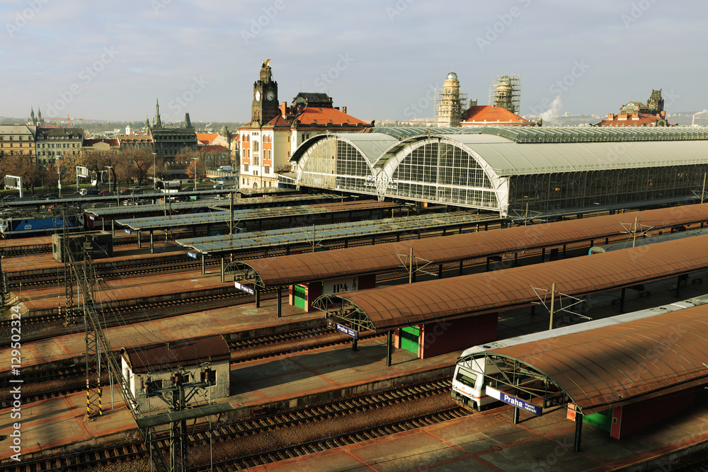 Obraz premium Prague main railway station
