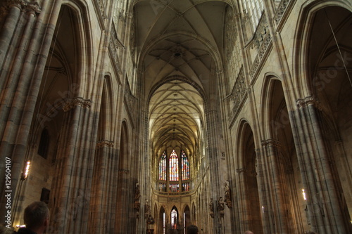 Paris, France - famous Notre Dame cathedral interior view. UNESCO World Heritage Site. © Eleven studio