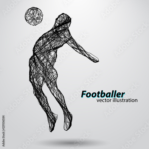 silhouette of a football player