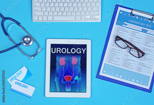 Urologist workplace in office
