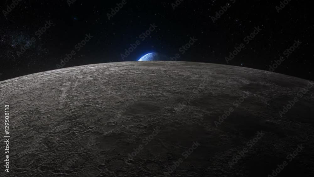 Travel from the Moon to Earth. Neutral.