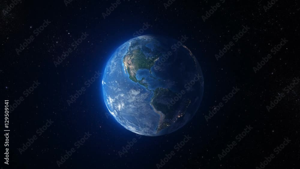 Travel to Earth. Los Angeles. Centered.