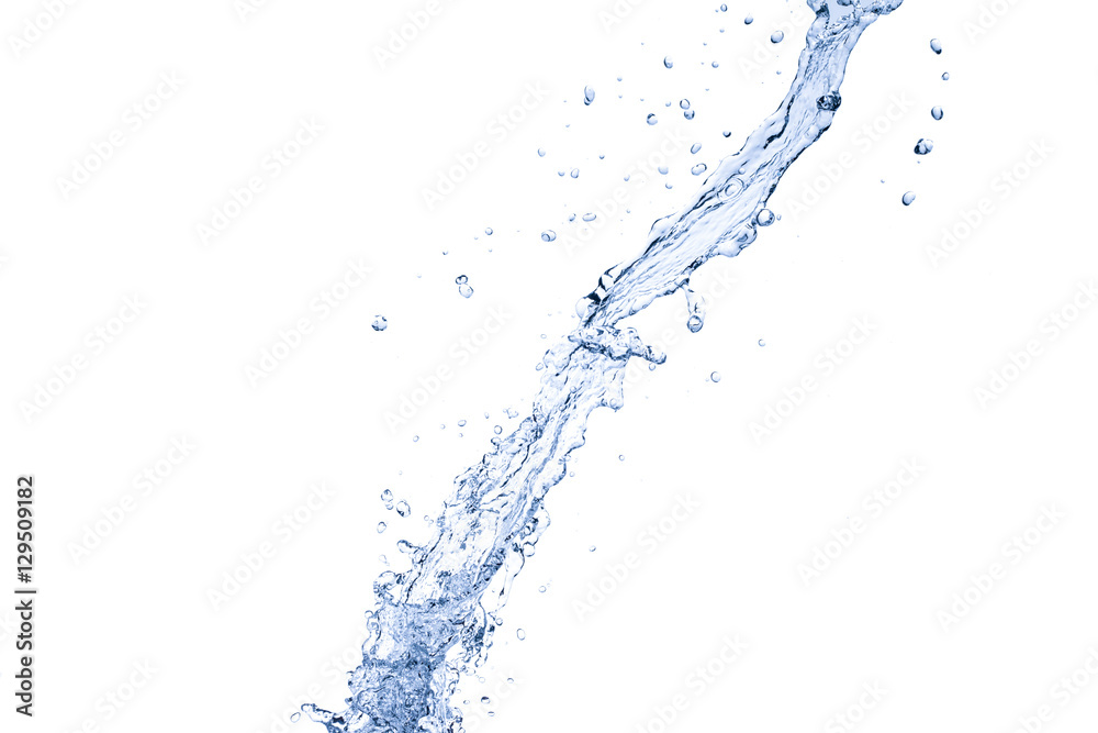 blue water splash isolated on white background blue water splash isolated on white background