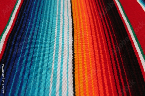 poncho Mexican cinco de mayo rug blanket serape fiesta traditional Mexico poncho background Mexican stripes copy space blanket minimal simple cinco de mayo serape pattern background  -  stock photo