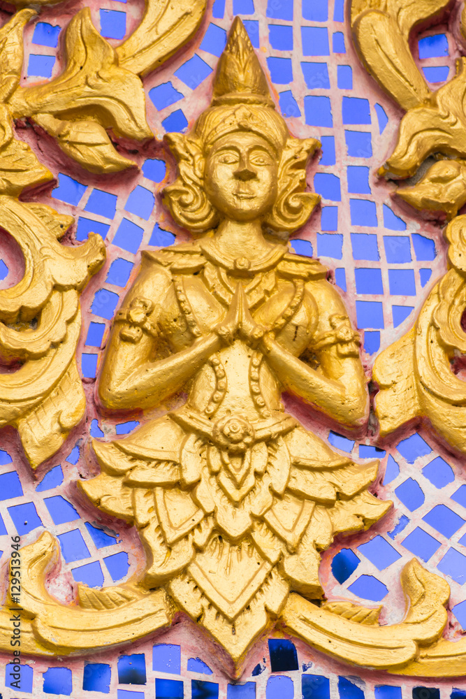 angel and traditional Thai style art