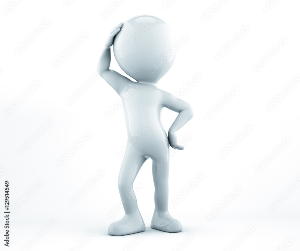 3D man posing 3D man posing