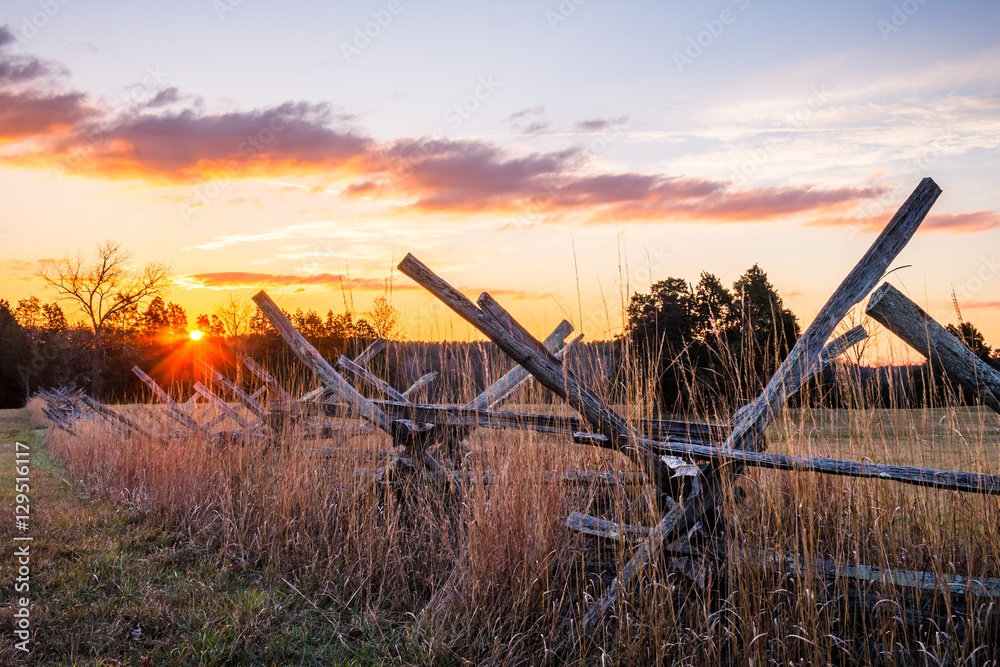 Fototapeta premium Chinn Ridge. Manassas National Battlefield Park