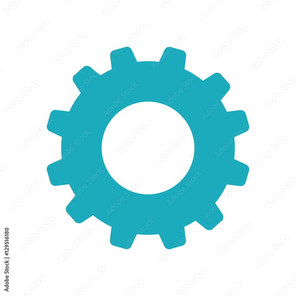 gear cog wheel icon vector illustration graphic design
