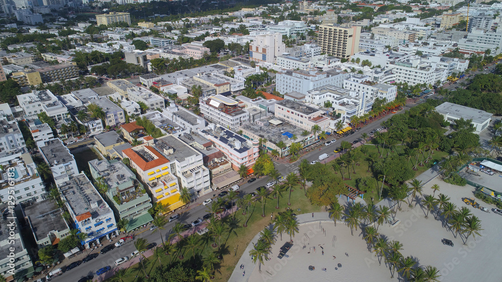 Aerial photo Miami Beach FL, USA