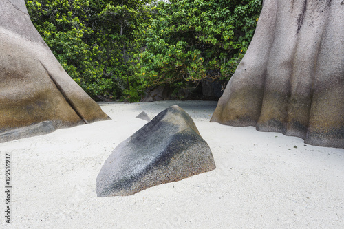 Anse Source d'Argent beach, La Digue Island, Seyshelles photo