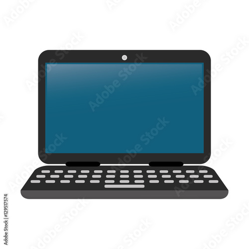 Laptop pc technology icon vector illustration graphic design