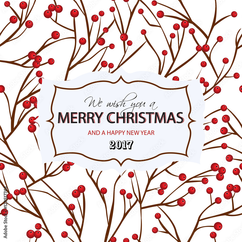 Postcard Merry Christmas 2017