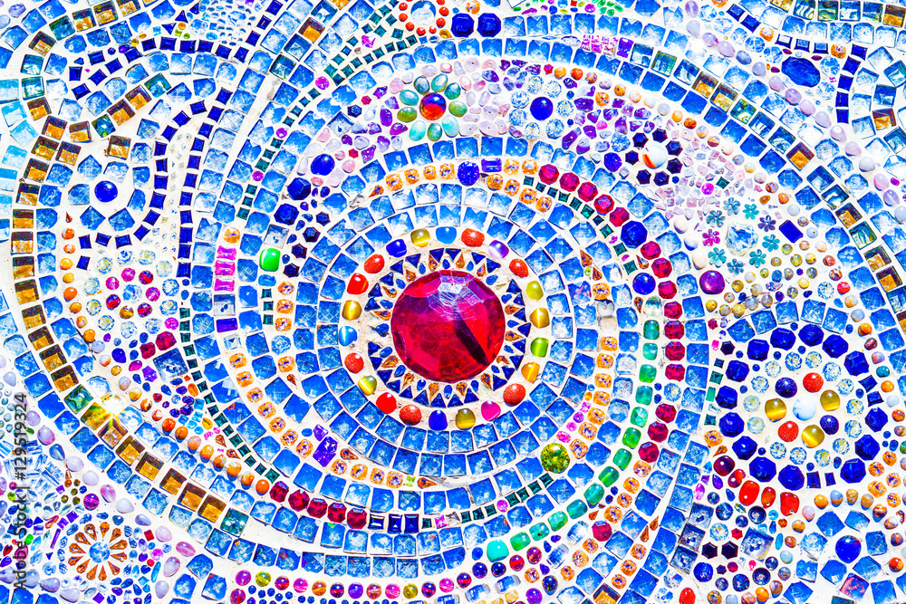 pattern design of gem stones background, beautiful