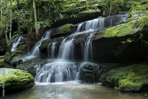 Waterfall  Phu Kradueng National Park  Loei Thailand.