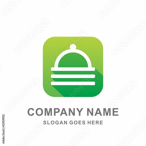 Food Icon Mobile Phone Application Menu Restaurant  Cooking Culinary Business Company Stock Vector Logo Design Template 