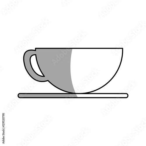 Coffee cup icon. Drink breakfast beverage and restaurant theme. Isolated design. Vector illustration