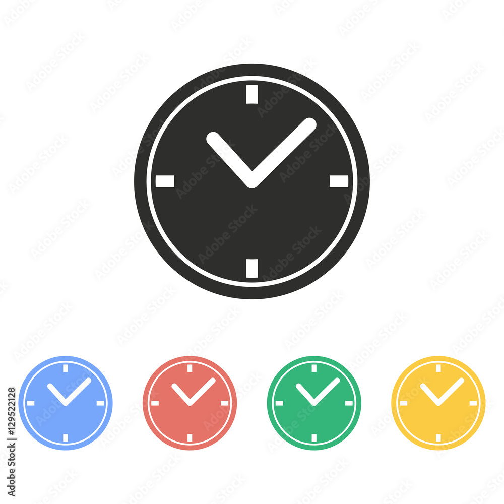 Clock - vector icon. Clock - vector icon.