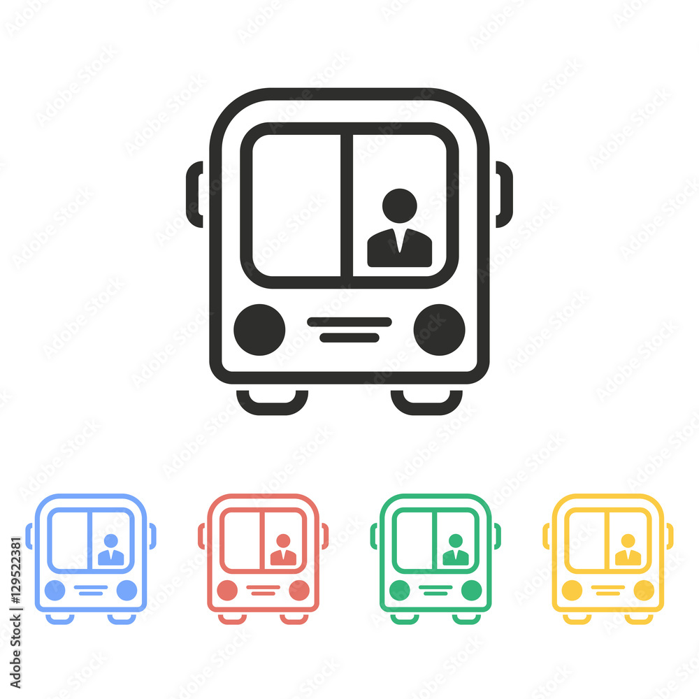 Bus - vector icon. Bus - vector icon.
