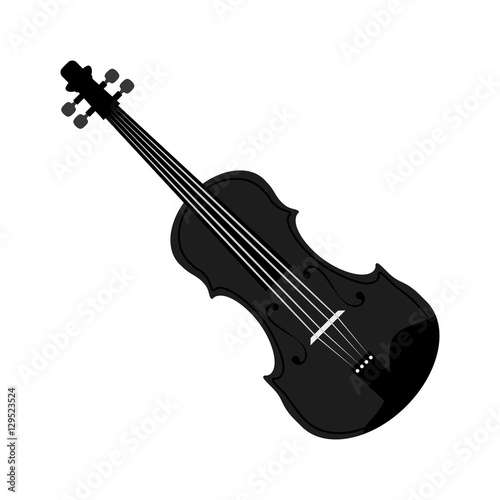 violin music instrument icon vector illustration graphic design