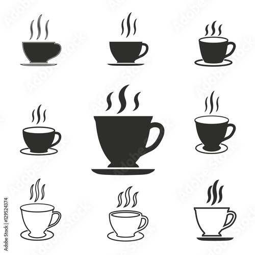 Tea icon set.