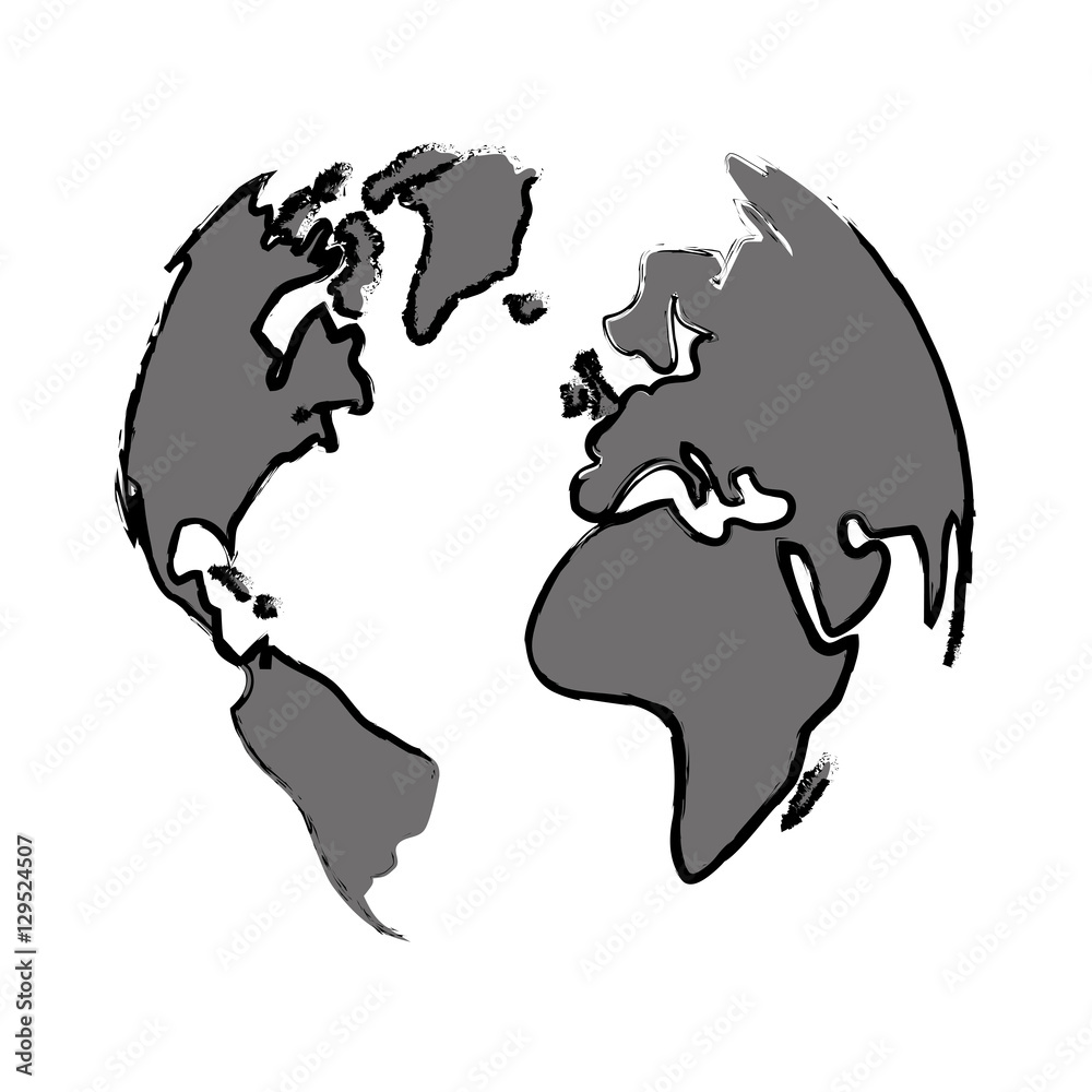 Earth world planet icon vector illustration graphic design Earth world planet icon vector illustration graphic design