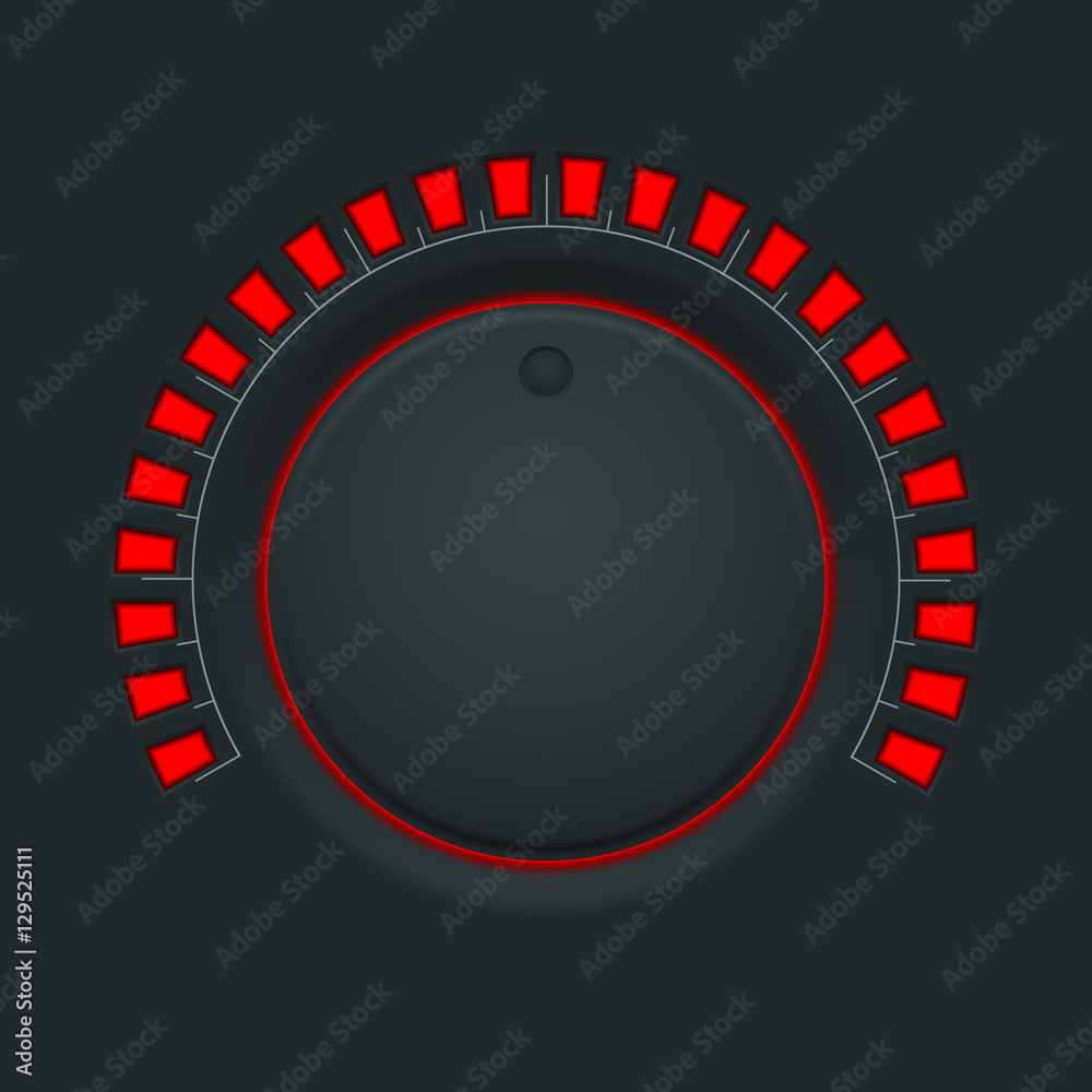 Volume switch. Black round button knob Volume switch. Black round button knob